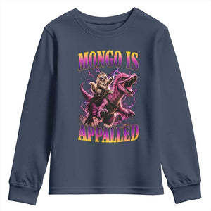 Fantasy Book Reader Geeky Cat Lover Youth Sweatshirt Mongo Is Appalled