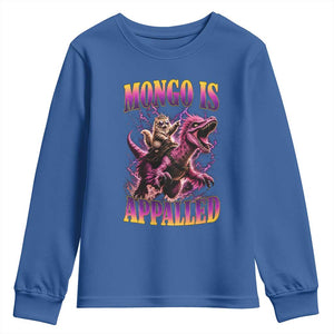 Fantasy Book Reader Geeky Cat Lover Youth Sweatshirt Mongo Is Appalled