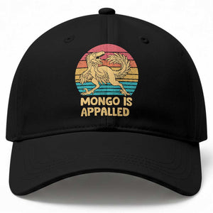 Mongo Is Appalled Baseball Cap Funny Dinosaur Gamer Book Lover Retro Gift
