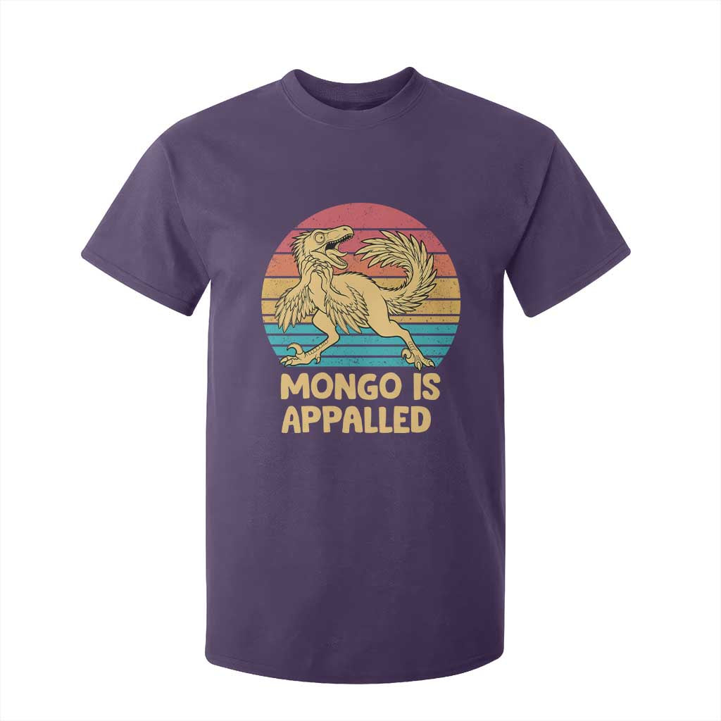 Mongo Is Appalled T Shirt For Kid Funny Dinosaur Gamer Book Lover Retro Gift