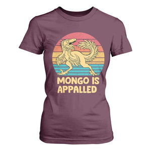 Mongo Is Appalled T Shirt For Women Funny Dinosaur Gamer Book Lover Retro Gift