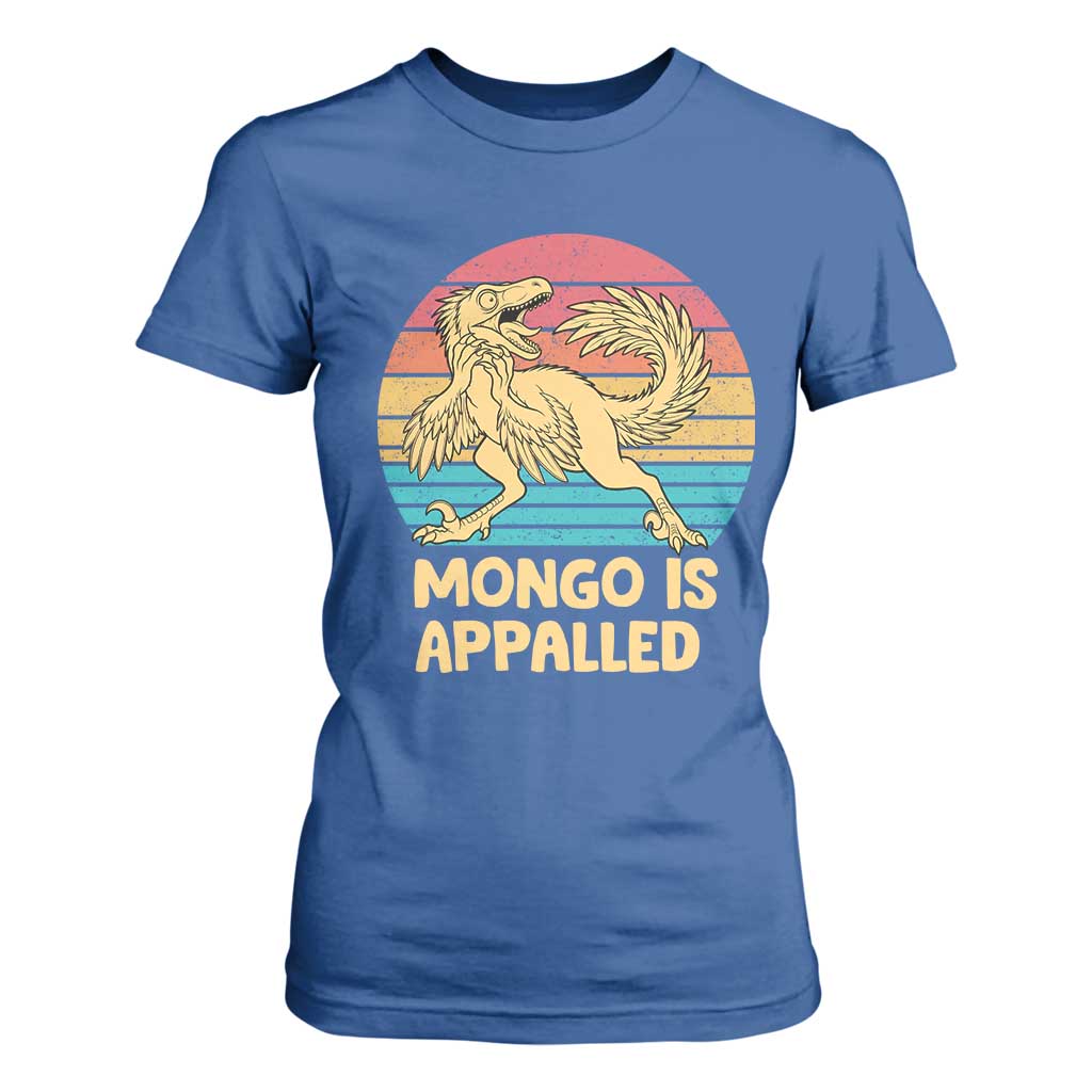 Mongo Is Appalled T Shirt For Women Funny Dinosaur Gamer Book Lover Retro Gift