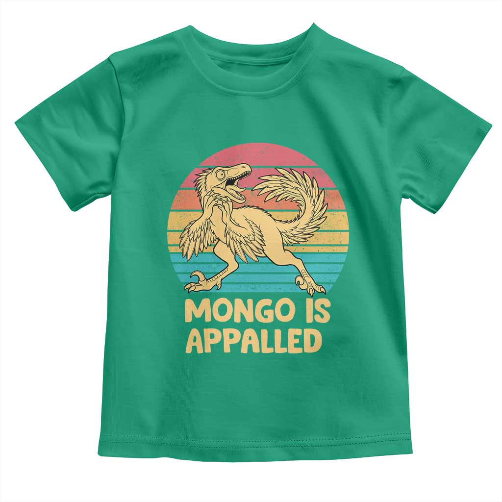 Mongo Is Appalled Toddler T Shirt Funny Dinosaur Gamer Book Lover Retro Gift