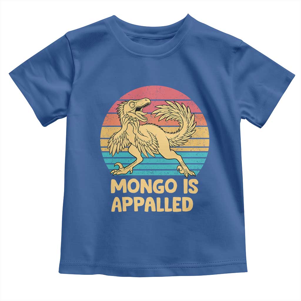 Mongo Is Appalled Toddler T Shirt Funny Dinosaur Gamer Book Lover Retro Gift
