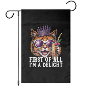 First Of All Im A Delight Princess Cat Quote Garden Flag Sci-Fi Book Lover Gift TS12 Black Print Your Wear