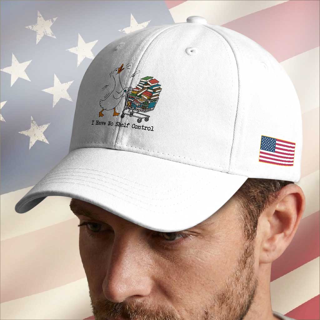 Funny Goose Book Lover Baseball Cap I Have No Shelf Control