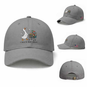 Funny Goose Book Lover Baseball Cap I Have No Shelf Control