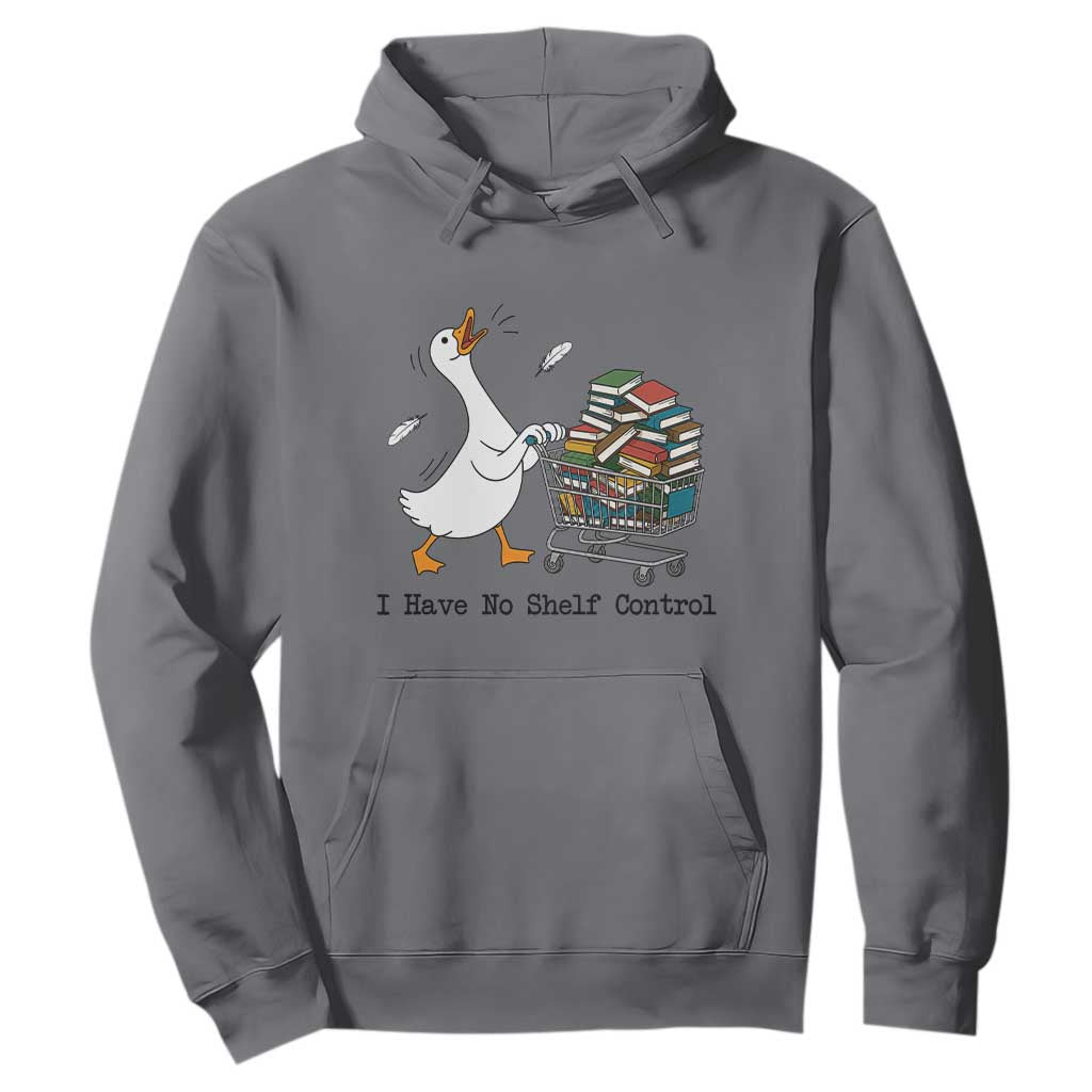 Funny Goose Book Lover Hoodie I Have No Shelf Control