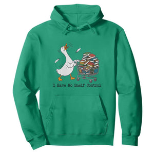 Funny Goose Book Lover Hoodie I Have No Shelf Control