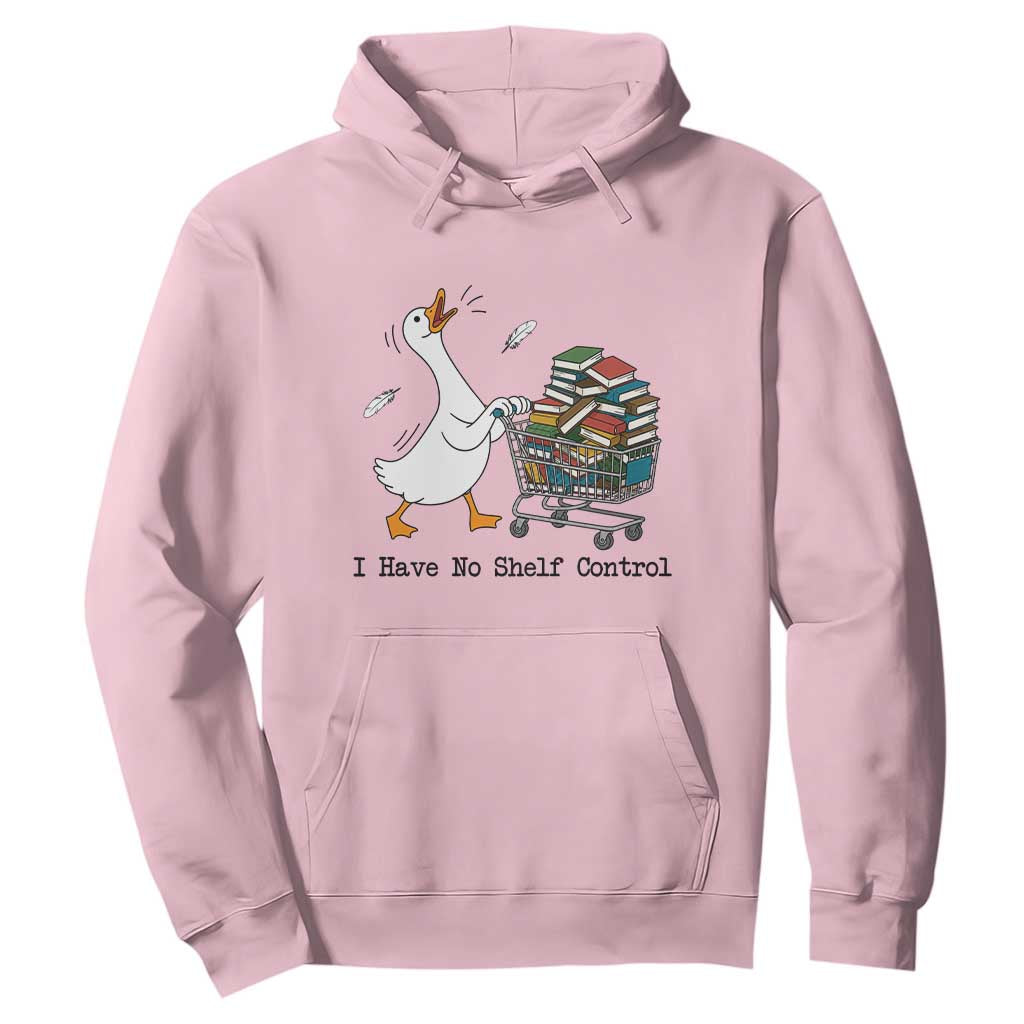 Funny Goose Book Lover Hoodie I Have No Shelf Control