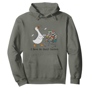 Funny Goose Book Lover Hoodie I Have No Shelf Control