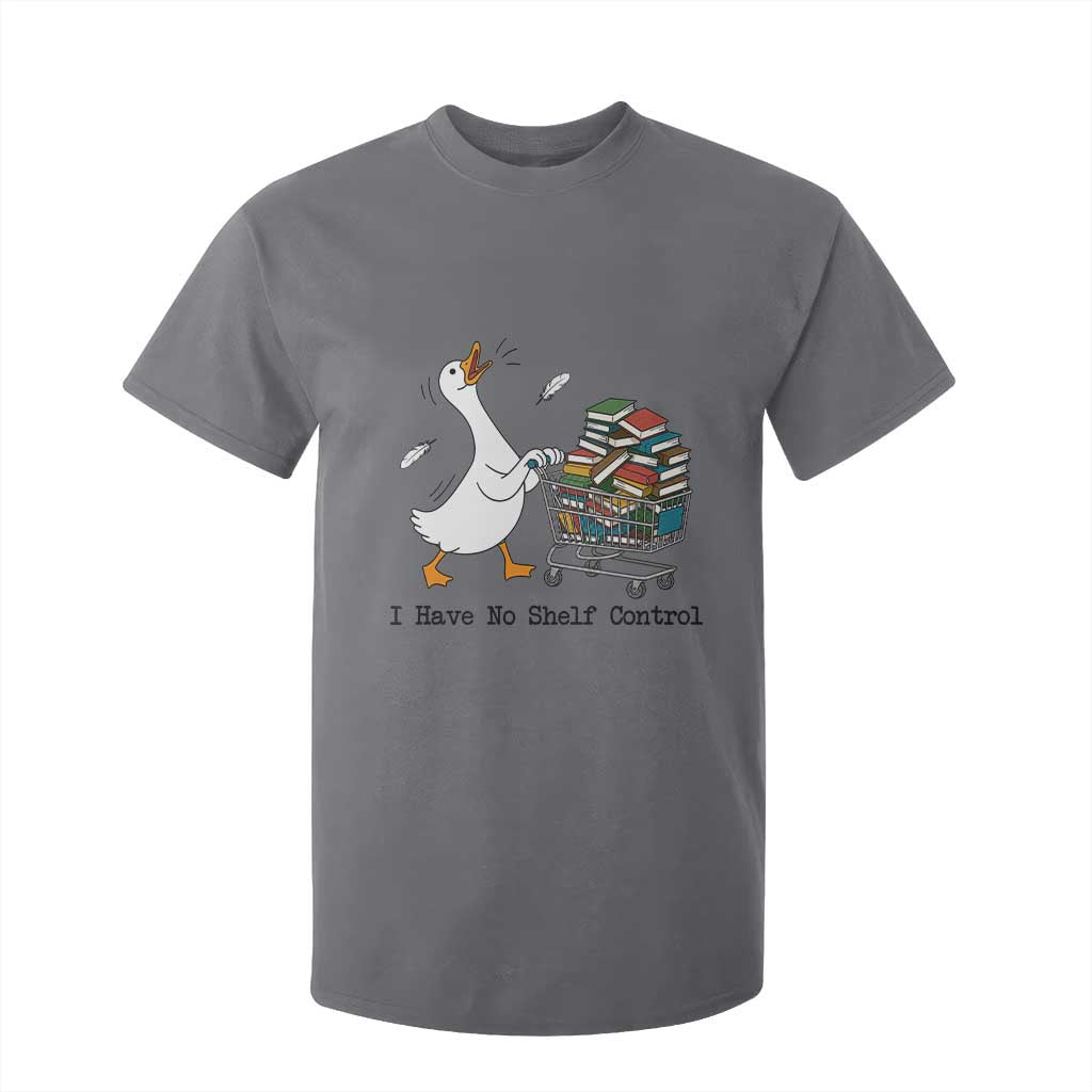 Funny Goose Book Lover T Shirt For Kid I Have No Shelf Control