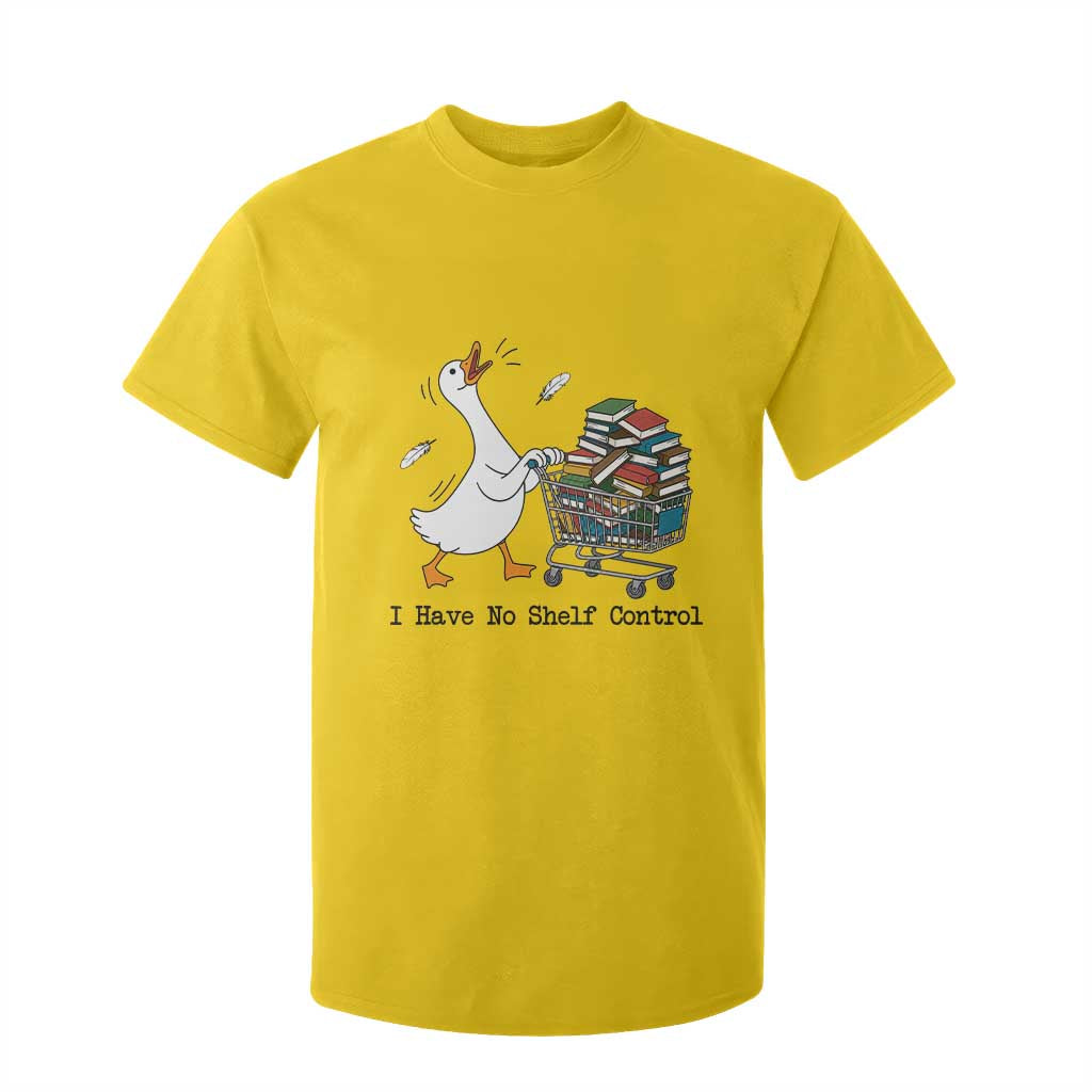 Funny Goose Book Lover T Shirt For Kid I Have No Shelf Control