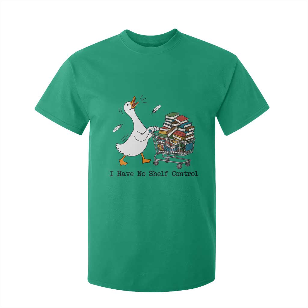 Funny Goose Book Lover T Shirt For Kid I Have No Shelf Control