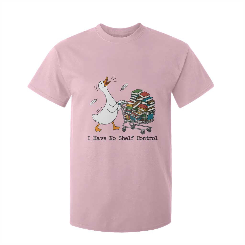 Funny Goose Book Lover T Shirt For Kid I Have No Shelf Control