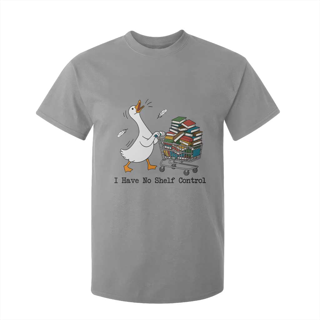 Funny Goose Book Lover T Shirt For Kid I Have No Shelf Control