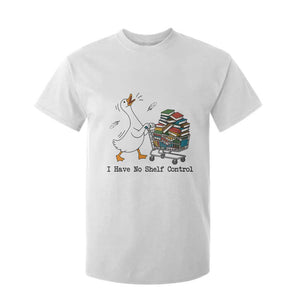 Funny Goose Book Lover T Shirt For Kid I Have No Shelf Control