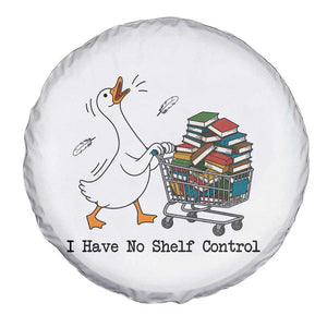 Funny Goose Book Lover Spare Tire Cover I Have No Shelf Control