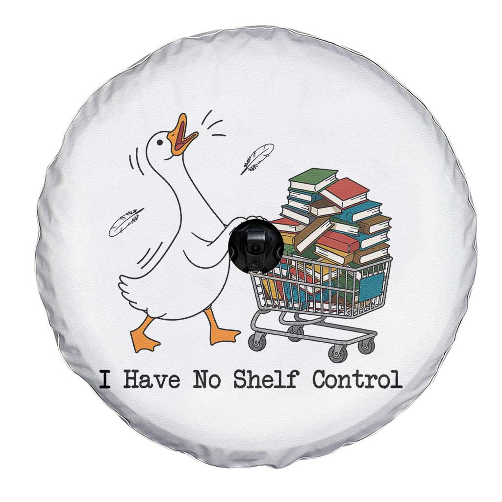 Funny Goose Book Lover Spare Tire Cover I Have No Shelf Control