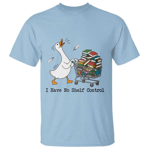 Funny Goose Book Lover T Shirt I Have No Shelf Control