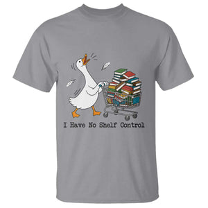 Funny Goose Book Lover T Shirt I Have No Shelf Control