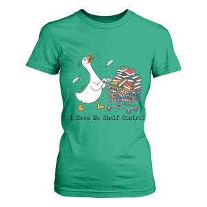 Funny Goose Book Lover T Shirt For Women I Have No Shelf Control