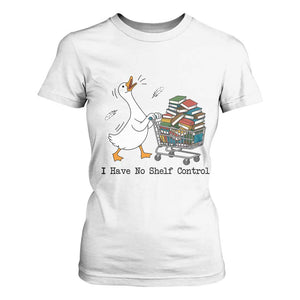 Funny Goose Book Lover T Shirt For Women I Have No Shelf Control
