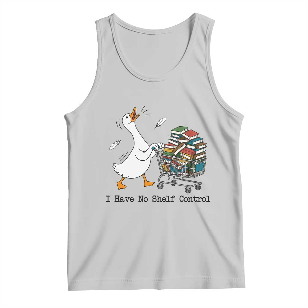 Funny Goose Book Lover Tank Top I Have No Shelf Control