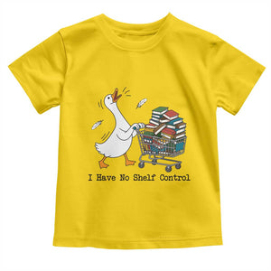 Funny Goose Book Lover Toddler T Shirt I Have No Shelf Control