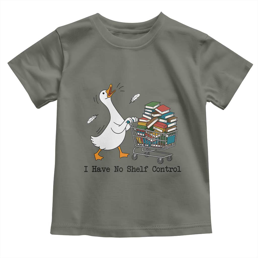 Funny Goose Book Lover Toddler T Shirt I Have No Shelf Control