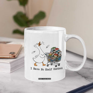 Funny Goose Book Lover Coffee Mug I Have No Shelf Control