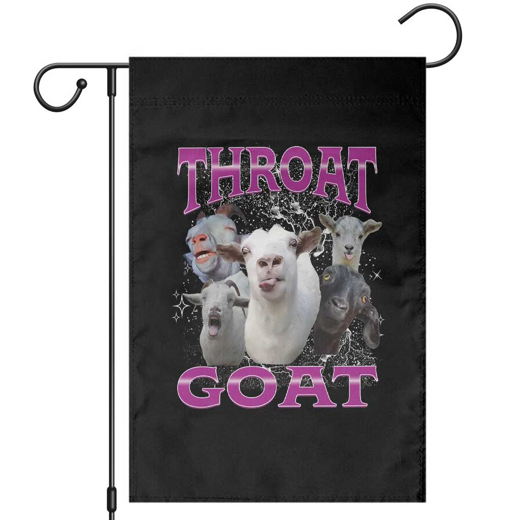 Funny Dirty Humor Garden Flag Throat Goat TS12 Black Print Your Wear
