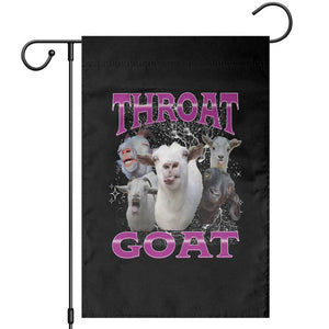 Funny Dirty Humor Garden Flag Throat Goat TS12 Black Print Your Wear
