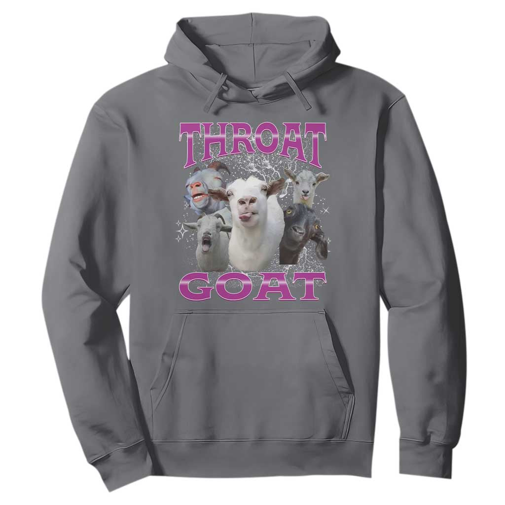 Funny Dirty Humor Hoodie Throat Goat TS12 Charcoal Print Your Wear