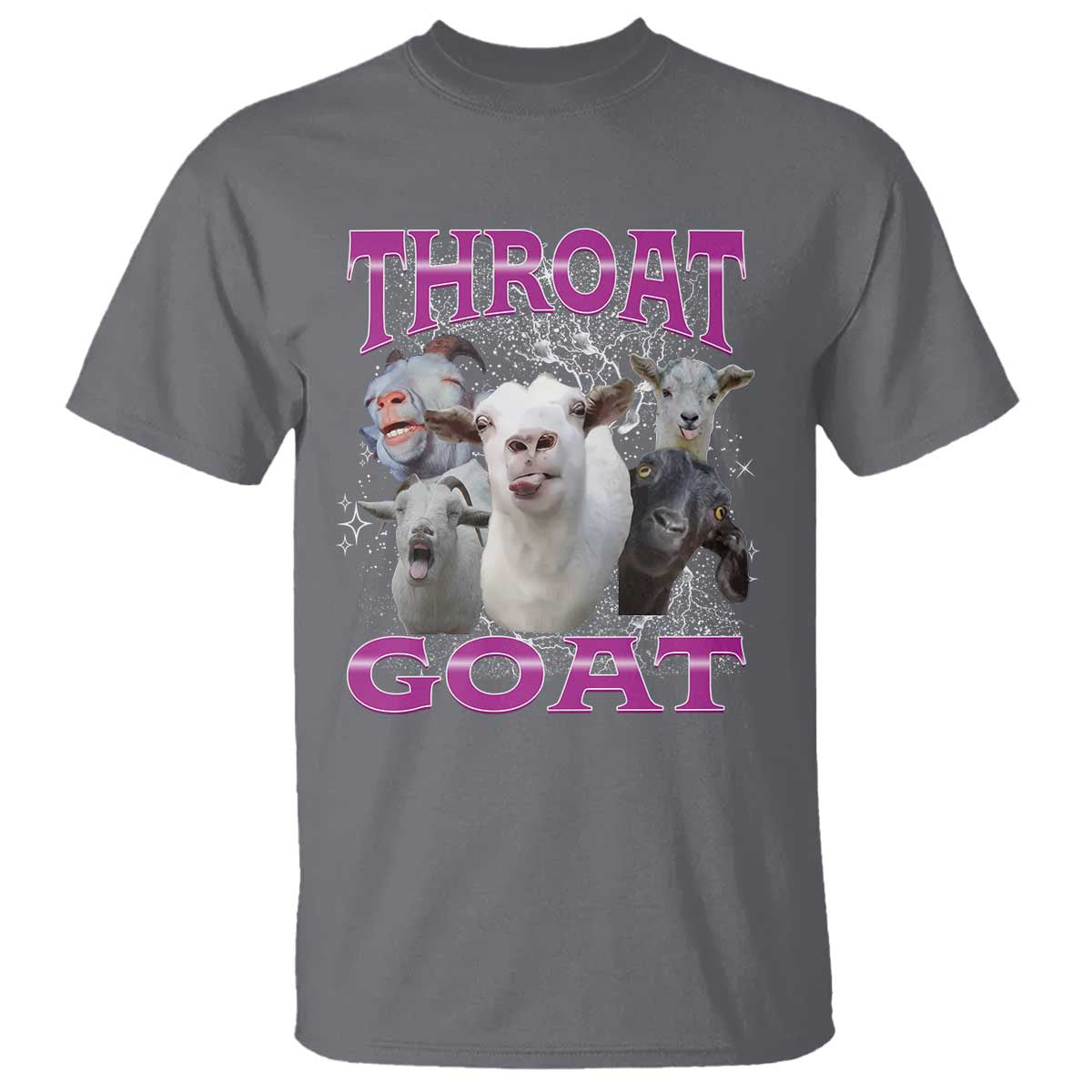 Funny Dirty Humor T Shirt Throat Goat TS12 Charcoal Print Your Wear