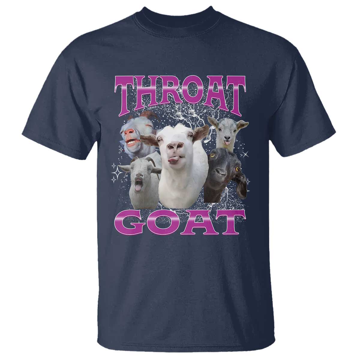 Funny Dirty Humor T Shirt Throat Goat TS12 Navy Print Your Wear