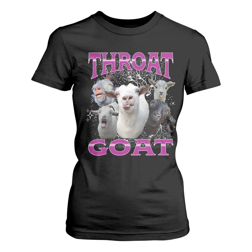 Funny Dirty Humor T Shirt For Women Throat Goat TS12 Black Print Your Wear