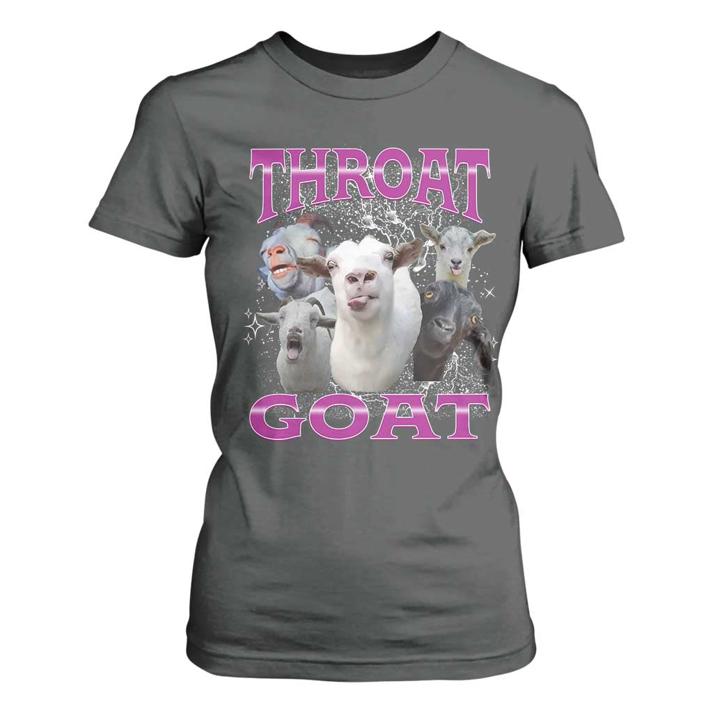 Funny Dirty Humor T Shirt For Women Throat Goat TS12 Dark Heather Print Your Wear