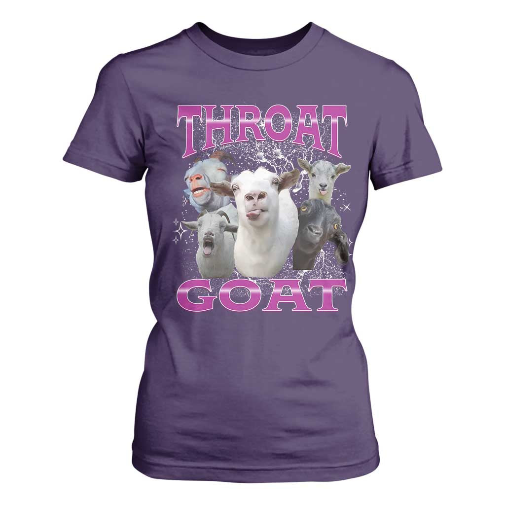 Funny Dirty Humor T Shirt For Women Throat Goat TS12 Purple Print Your Wear