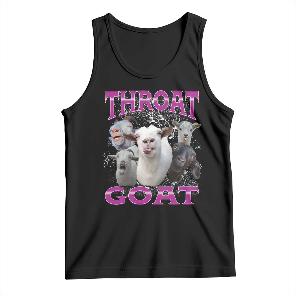 Funny Dirty Humor Tank Top Throat Goat TS12 Black Print Your Wear