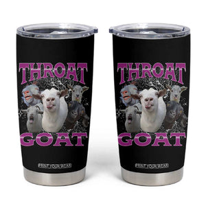 Funny Dirty Humor Tumbler Cup Throat Goat TS12 Black Print Your Wear