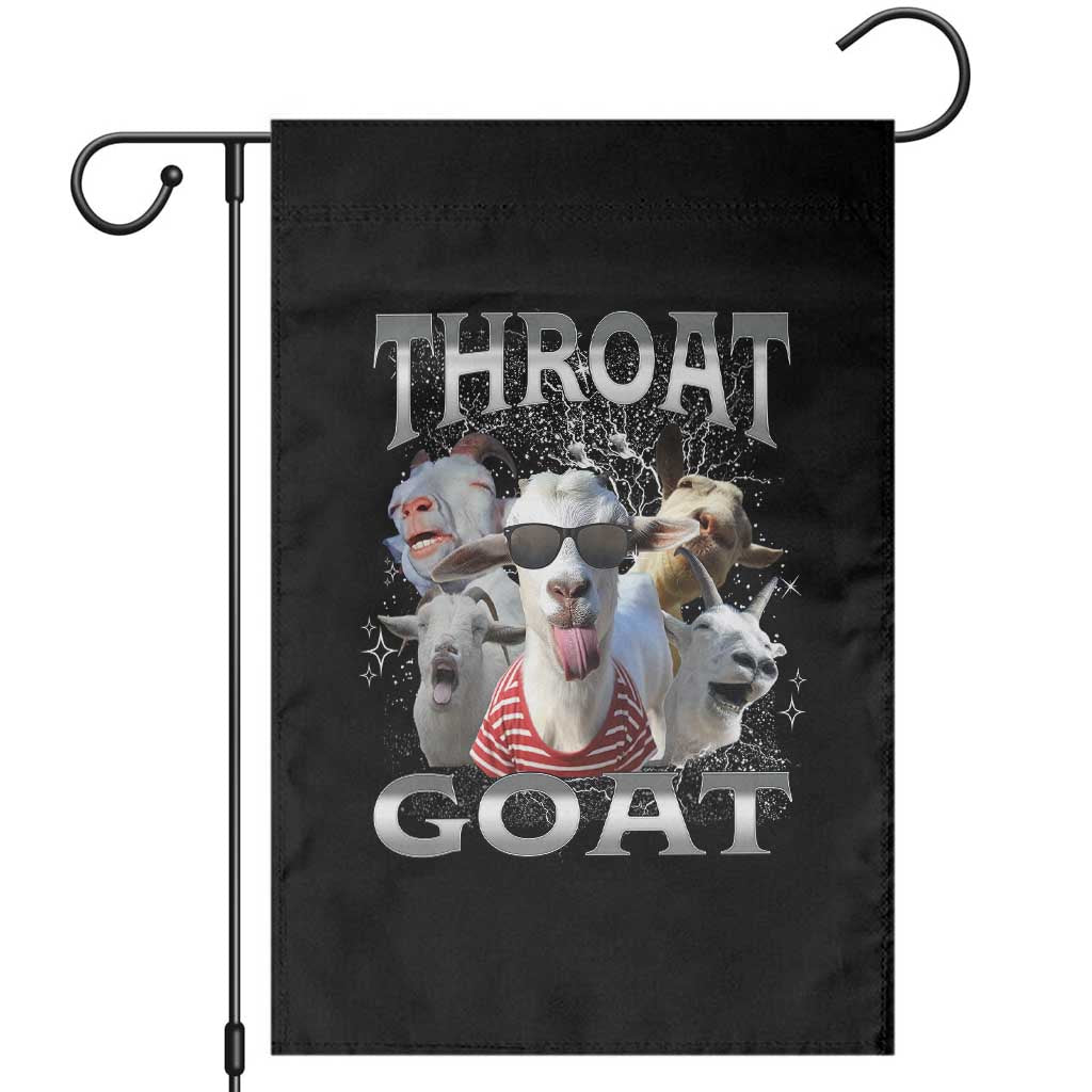 Funny Adult Humor Garden Flag Throat Goat Meme TS12 Black Print Your Wear