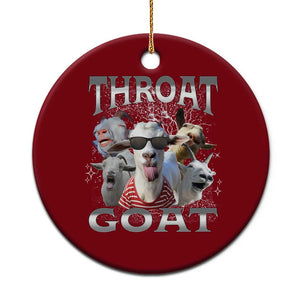 Funny Adult Humor Ceramic Ornament Throat Goat Meme TS12 1pc Red Print Your Wear