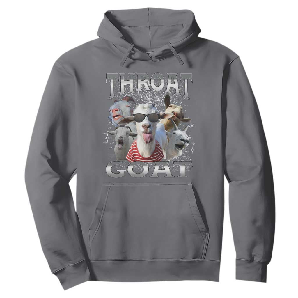 Funny Adult Humor Hoodie Throat Goat Meme TS12 Charcoal Print Your Wear