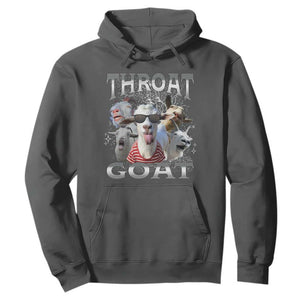 Funny Adult Humor Hoodie Throat Goat Meme TS12 Dark Heather Print Your Wear