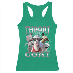 Funny Adult Humor Racerback Tank Top Throat Goat Meme TS12 Irish Green Print Your Wear