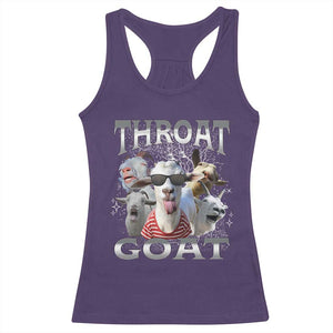 Funny Adult Humor Racerback Tank Top Throat Goat Meme TS12 Purple Print Your Wear