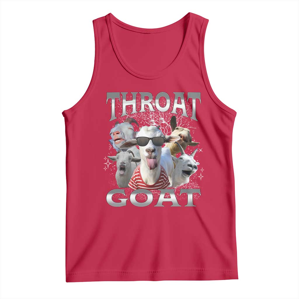 Funny Adult Humor Tank Top Throat Goat Meme TS12 Red Print Your Wear