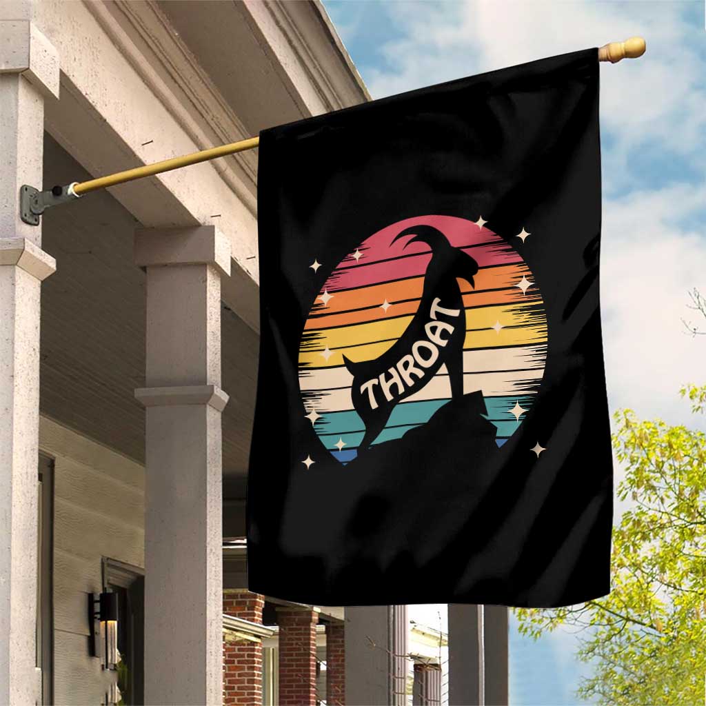 Raunchy Humor Garden Flag Throat Goat Meme Gift TS12 Print Your Wear