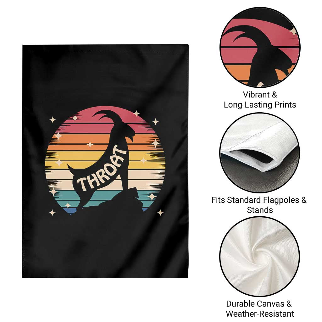 Raunchy Humor Garden Flag Throat Goat Meme Gift TS12 Print Your Wear